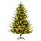 6 Ft Pre-Lit Artificial Christmas Tree Artificial Hinged Christmas Tree W/ 280 Led Lights And 788 Branch Tips